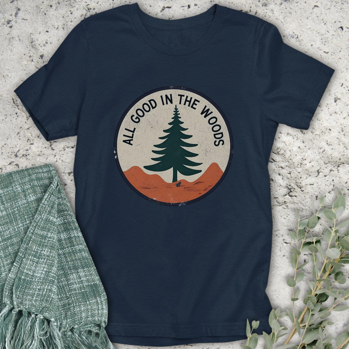 Stepping Green T-Shirt All Good Badge T-Shirt