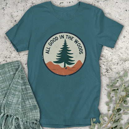 Stepping Green T-Shirt All Good Badge T-Shirt