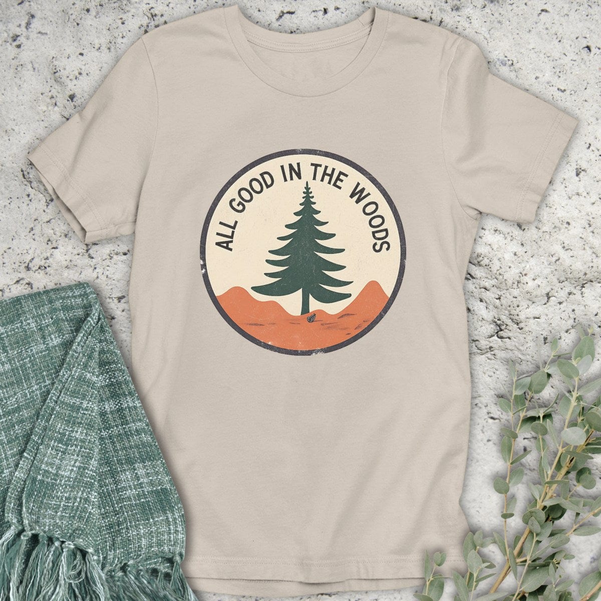 Stepping Green T-Shirt All Good Badge T-Shirt