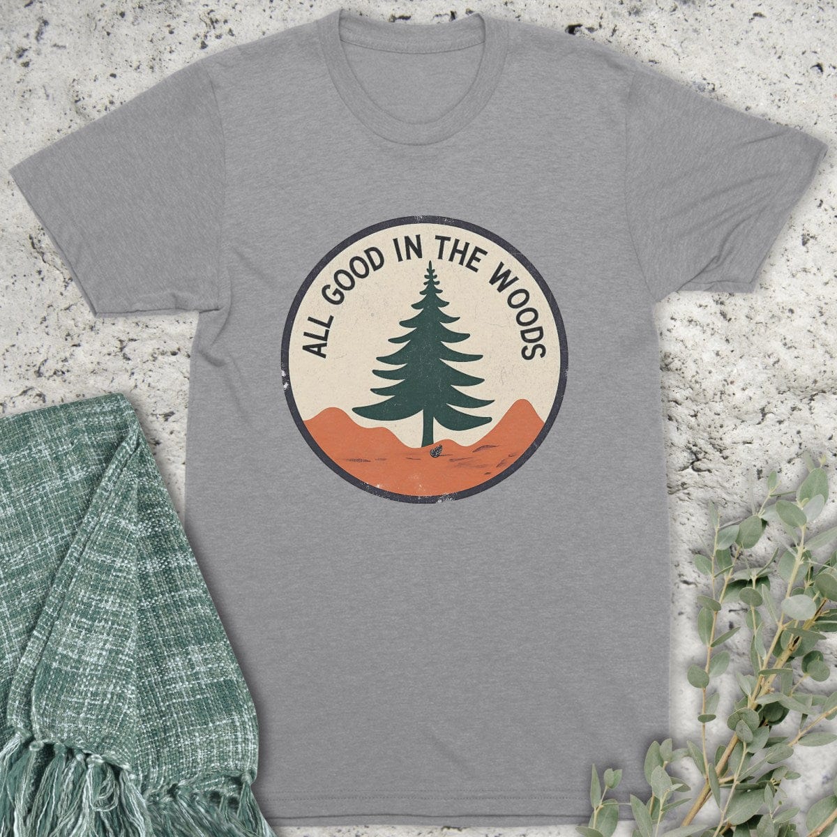 Stepping Green T-Shirt All Good Badge T-Shirt