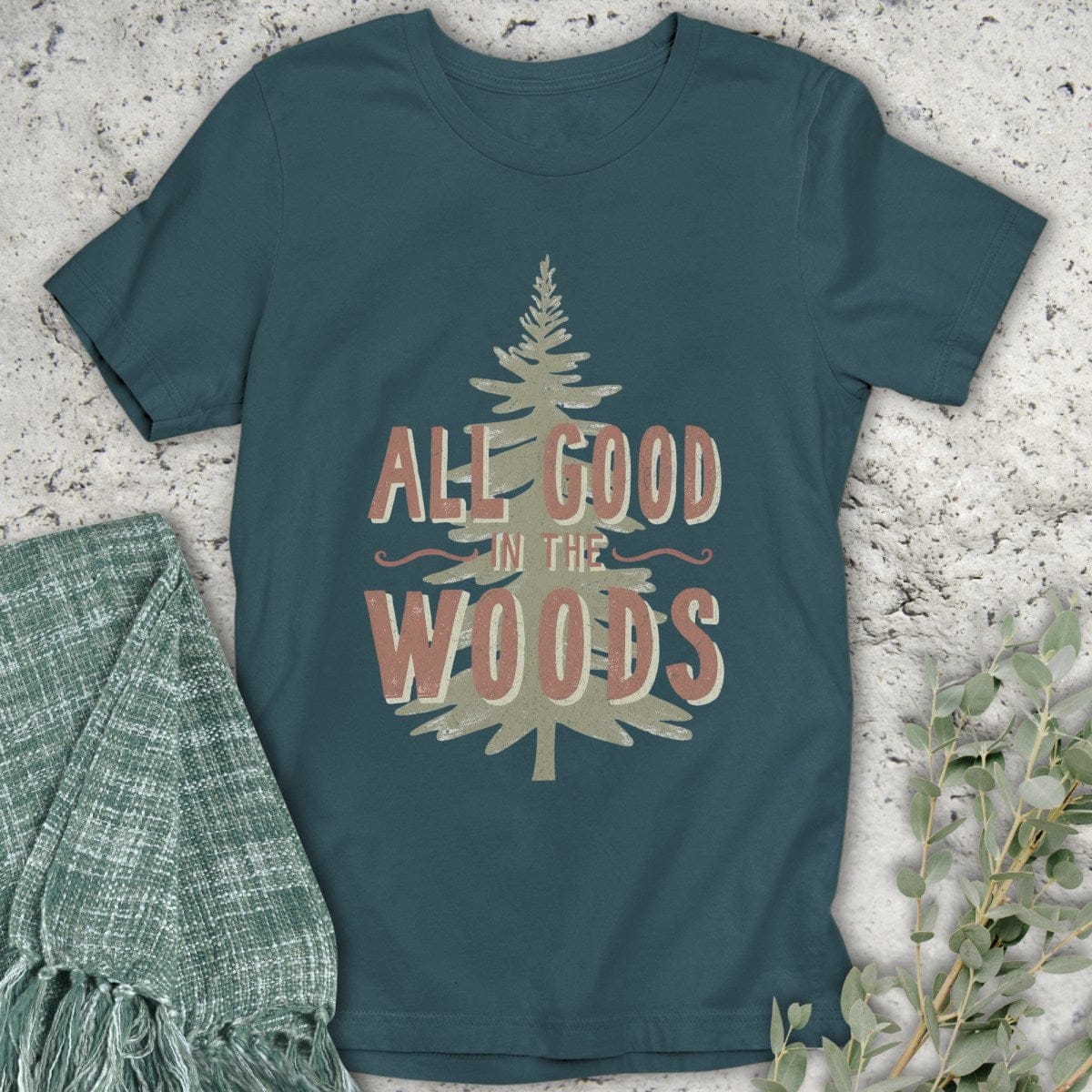 Stepping Green T-Shirt All Good Tree Organic T-Shirt