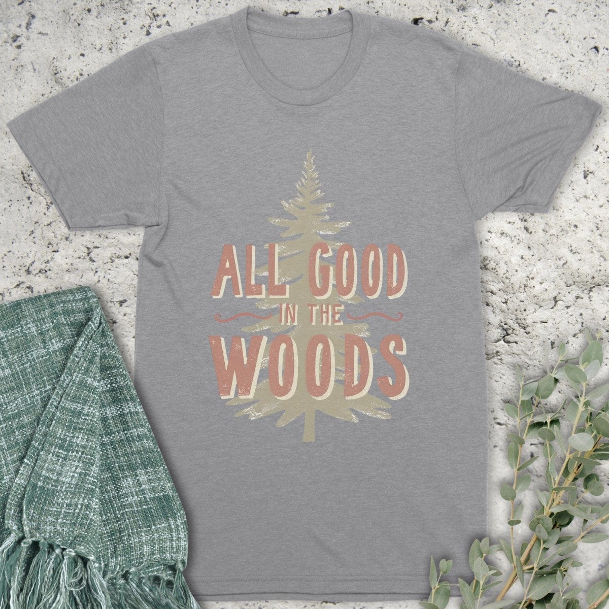 Stepping Green T-Shirt All Good Tree T-Shirt