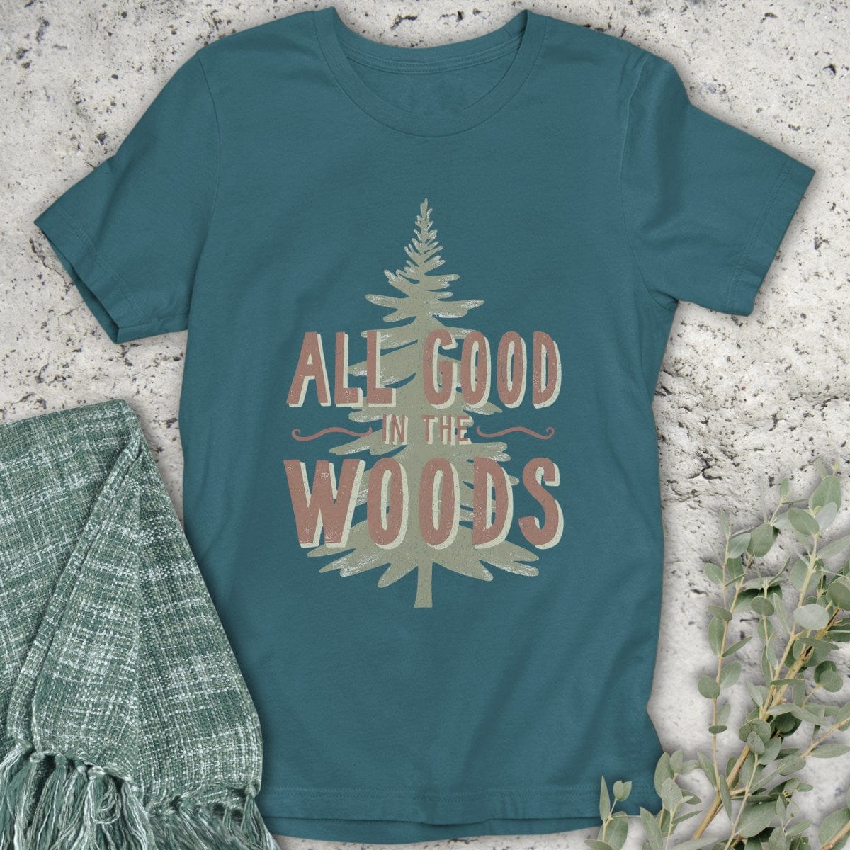 Stepping Green T-Shirt All Good Tree T-Shirt