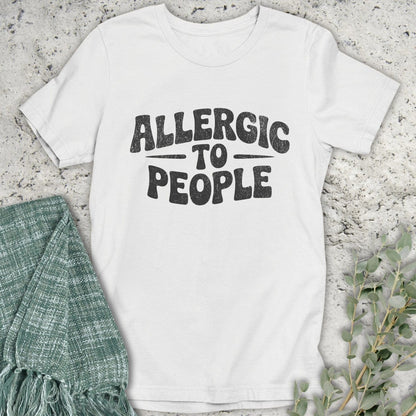 Stepping Green T-Shirt Allergic To People T-Shirt