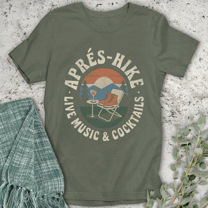 Stepping Green T-Shirt Après Hike Boots T-Shirt