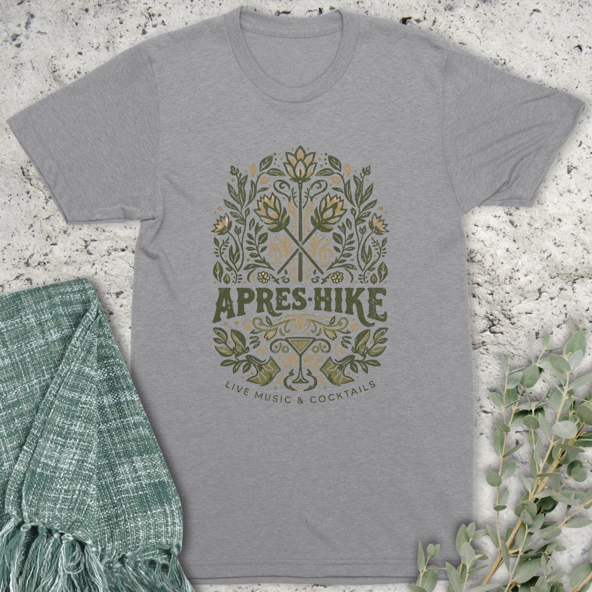 Stepping Green T-Shirt Après Hike Floral T-Shirt