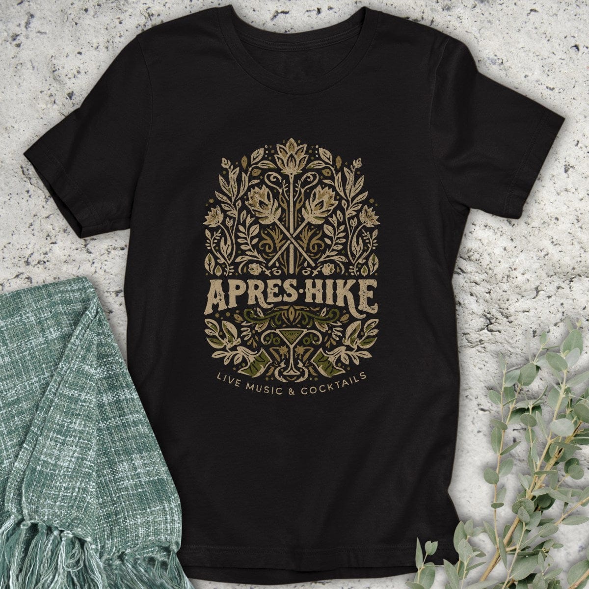 Stepping Green T-Shirt Après Hike Floral T-Shirt