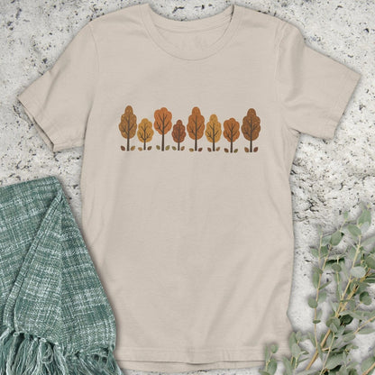 Stepping Green T-Shirt Autumn Trees Lineup T-Shirt