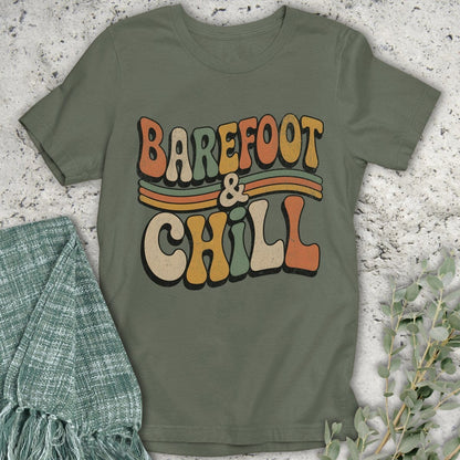 Stepping Green T-Shirt Barefoot & Chill T-Shirt