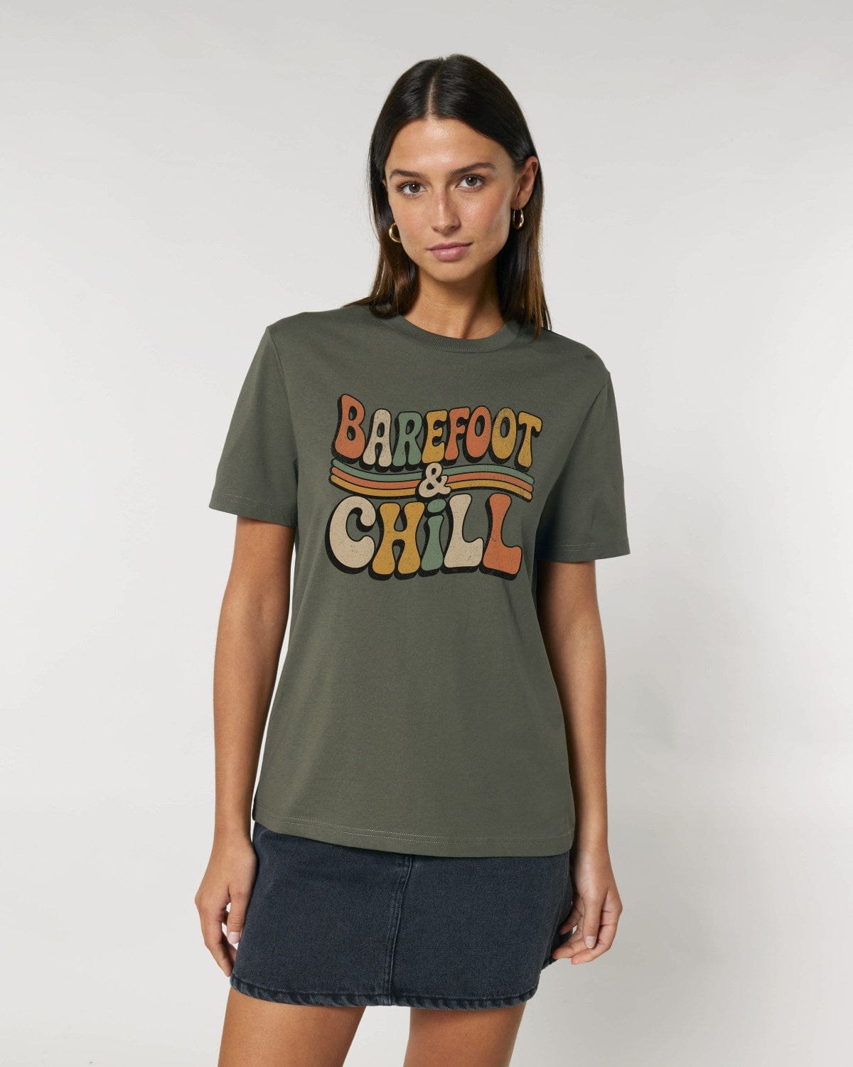 Stepping Green T-Shirt Barefoot & Chill T-Shirt