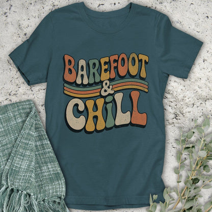 Stepping Green T-Shirt Barefoot & Chill T-Shirt
