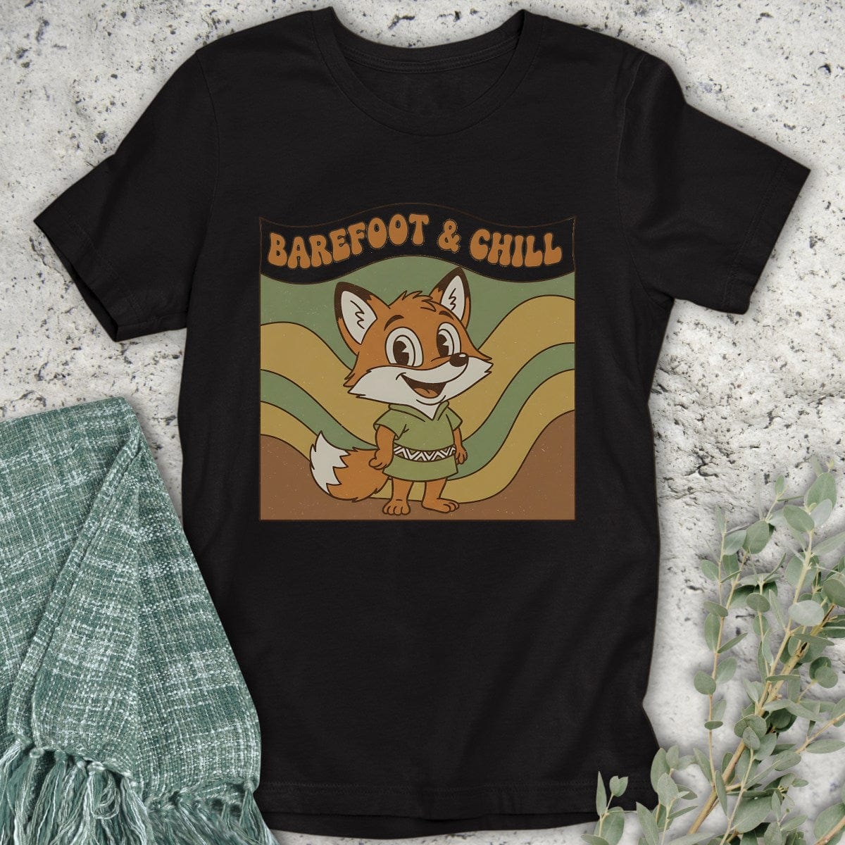 Stepping Green T-Shirt Barefoot & Chill T-Shirt