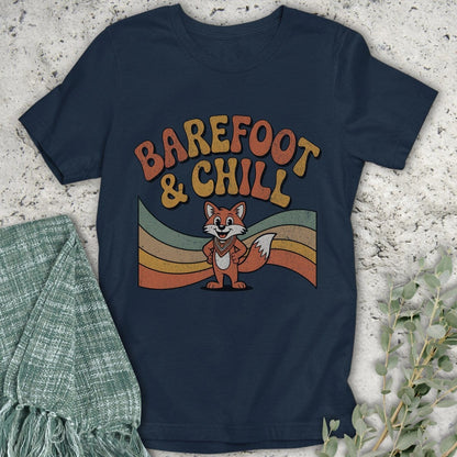 Stepping Green T-Shirt Barefoot Fox T-Shirt