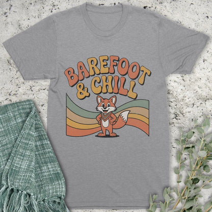 Stepping Green T-Shirt Barefoot Fox T-Shirt