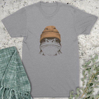 Stepping Green T-Shirt Beanie Frog T-Shirt