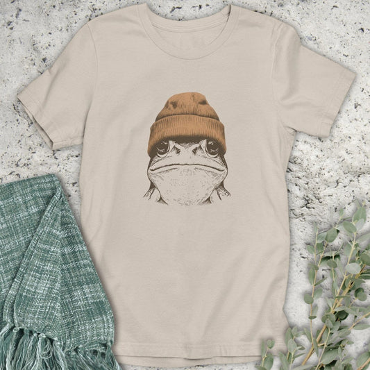Stepping Green T-Shirt Beanie Frog T-Shirt