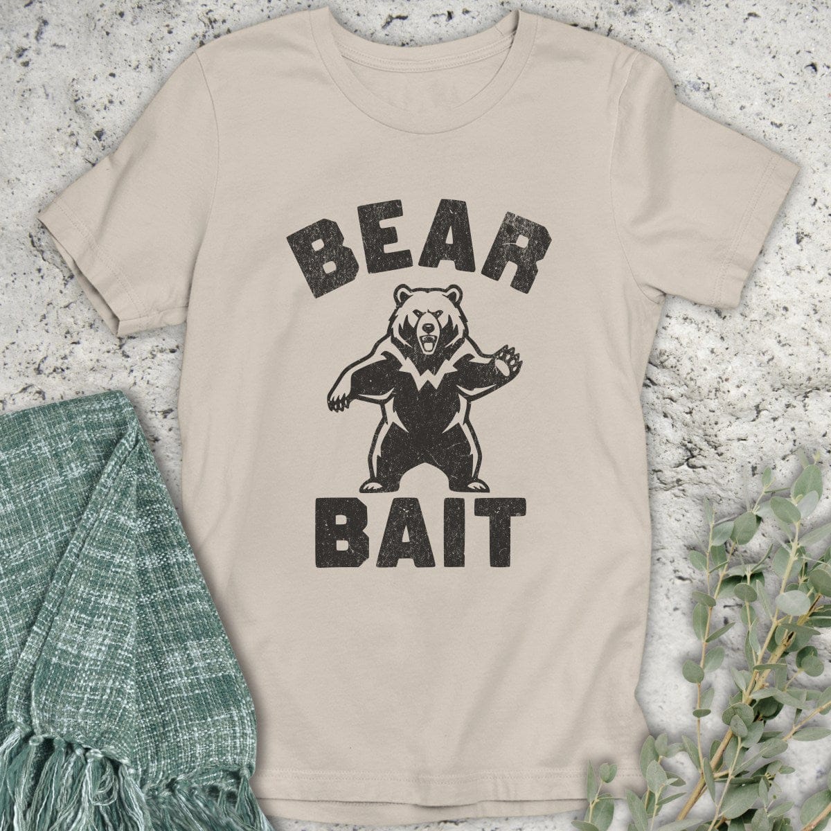 Stepping Green T-Shirt Bear Bait Organic T-Shirt
