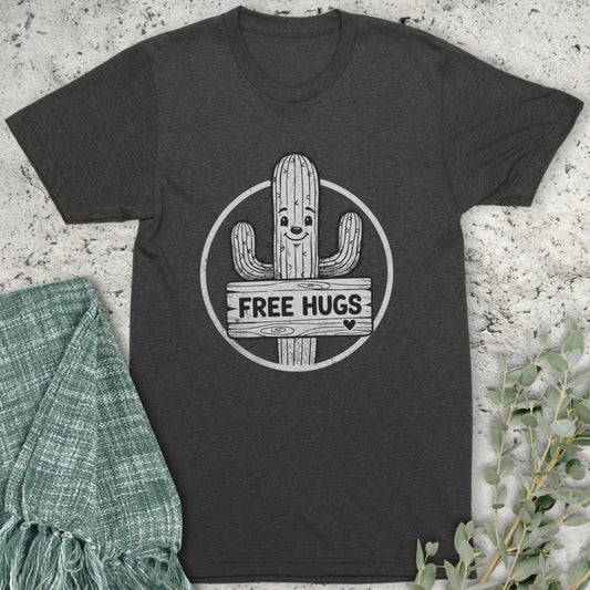Stepping Green T-Shirt Cactus Hugs Organic T-Shirt