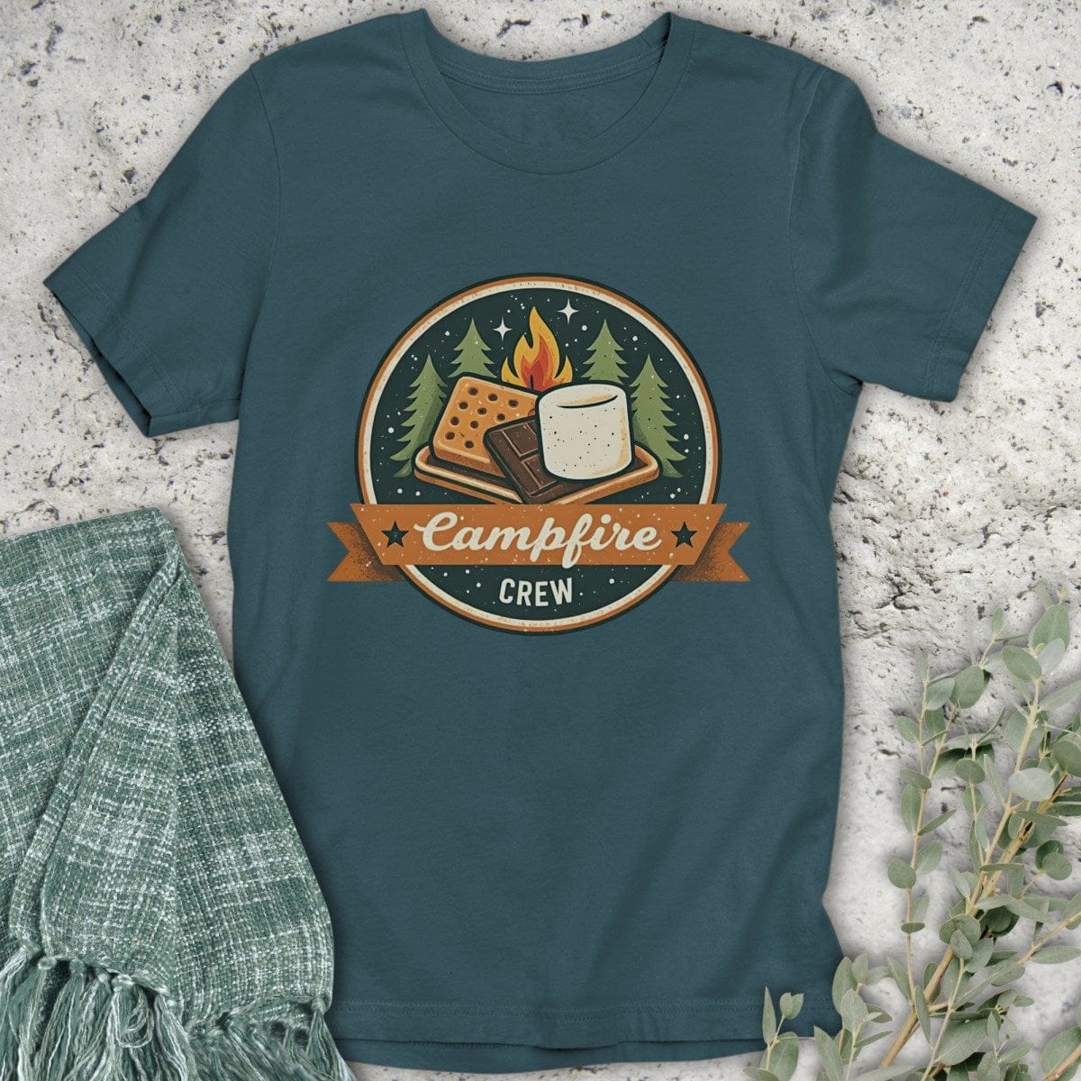 Stepping Green T-Shirt Campfire Crew Organic T-Shirt