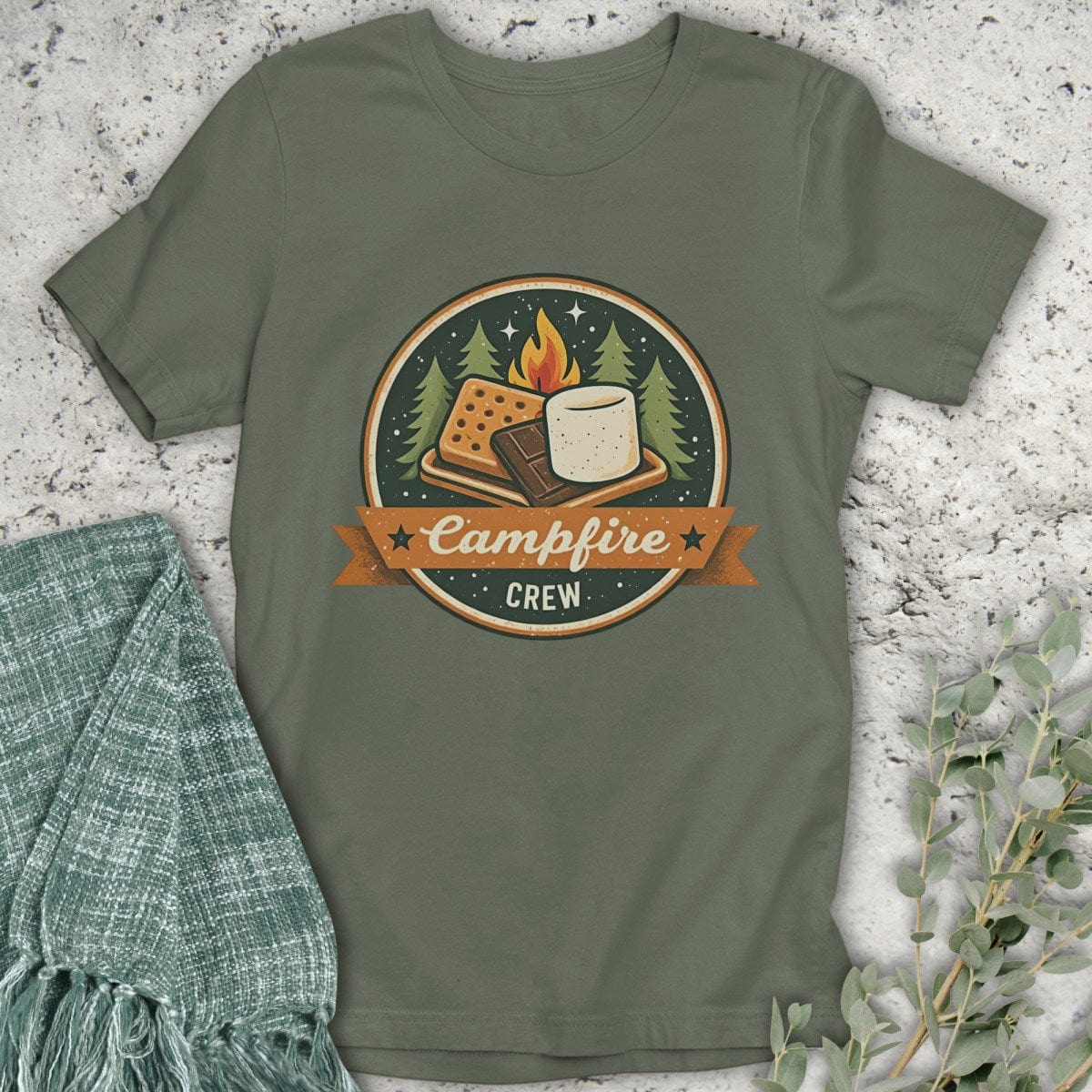 Stepping Green T-Shirt Campfire Crew T-Shirt