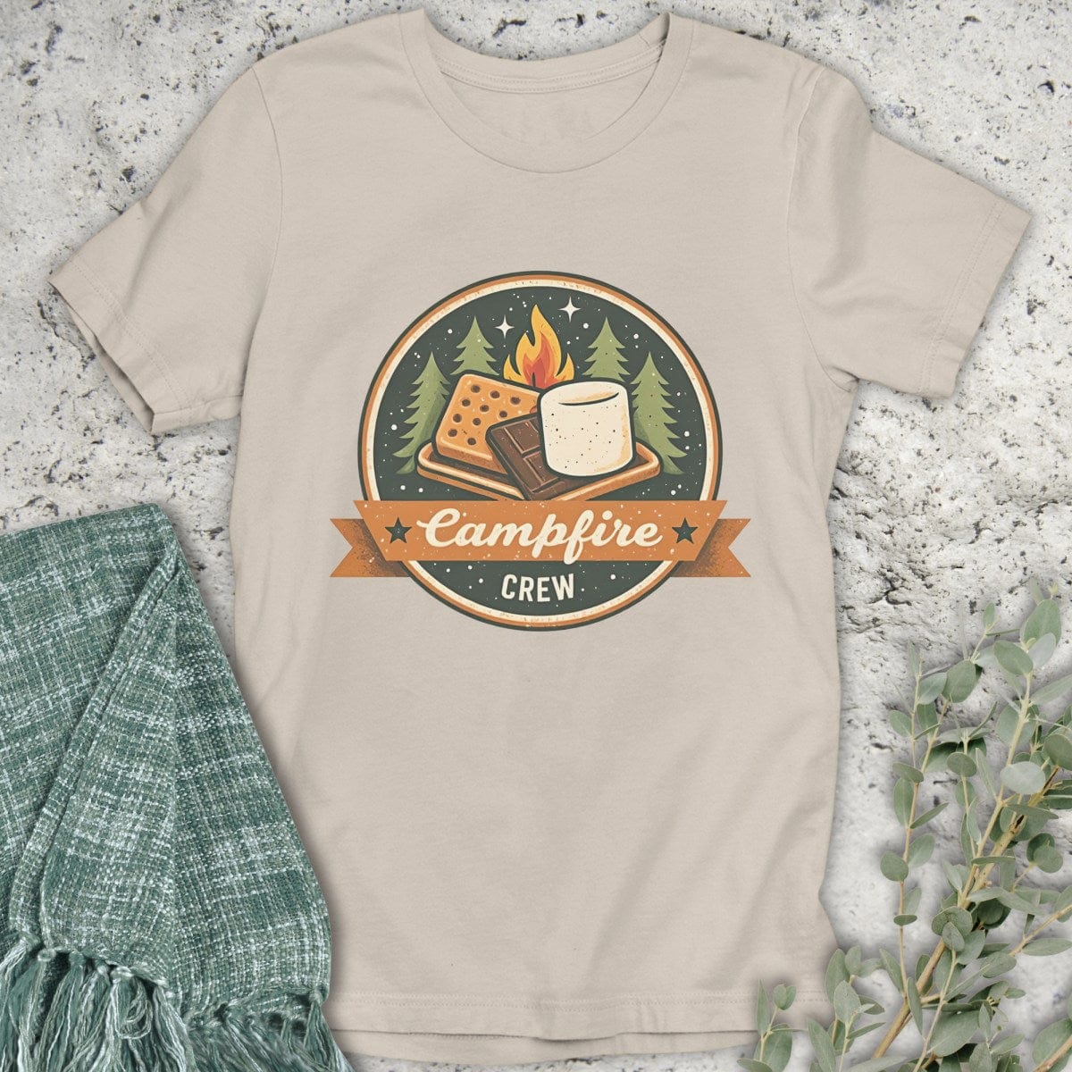 Stepping Green T-Shirt Campfire Crew T-Shirt