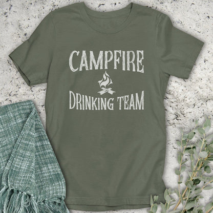 Stepping Green T-Shirt Campfire Drinking Team Organic T-Shirt