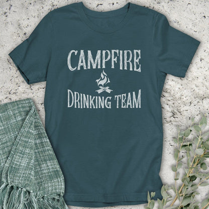 Stepping Green T-Shirt Campfire Drinking Team Organic T-Shirt