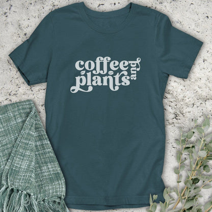 Stepping Green T-Shirt Coffee and Plants Organic T-Shirt