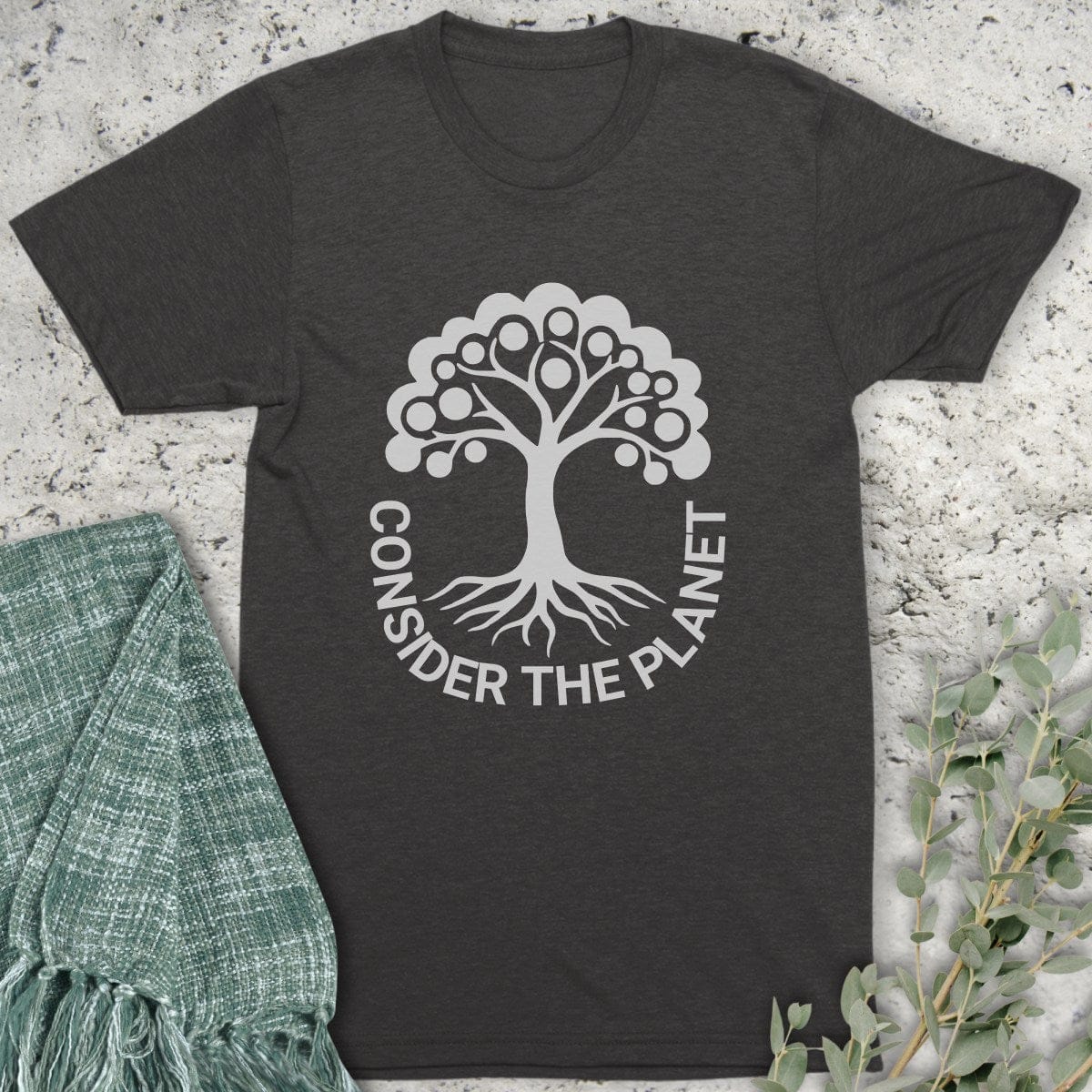 Stepping Green T-Shirt Consider The Planet Organic T-Shirt