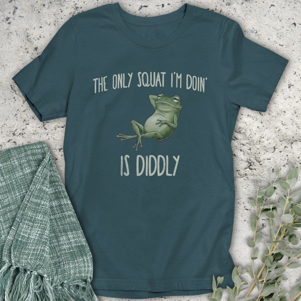 Stepping Green T-Shirt Doin' Diddly Organic T-Shirt