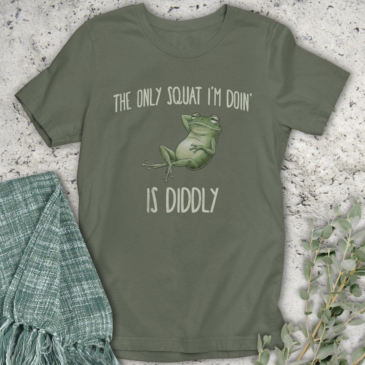 Stepping Green T-Shirt Doin' Diddly Organic T-Shirt