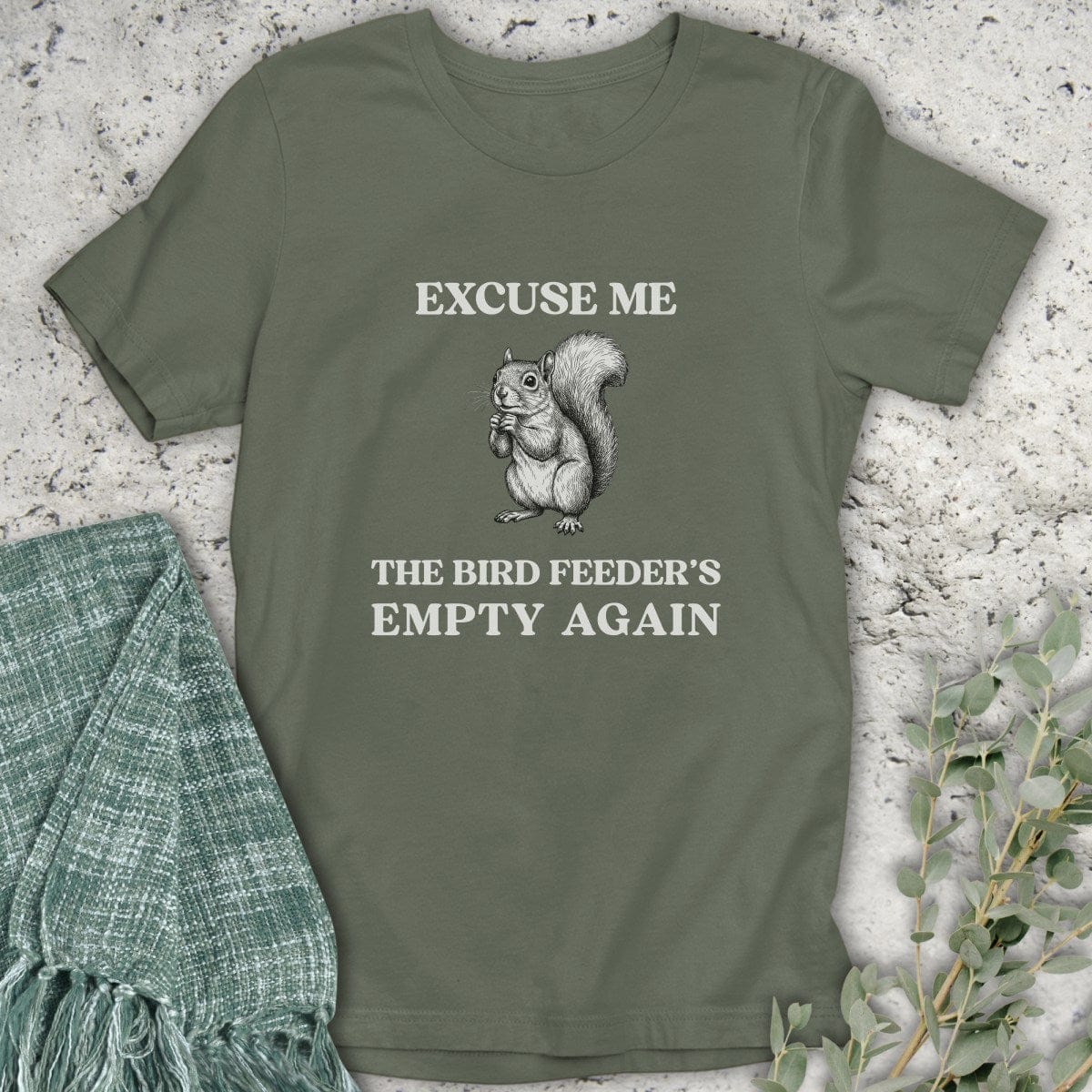 Stepping Green T-Shirt Empty Bird Feeder T-Shirt