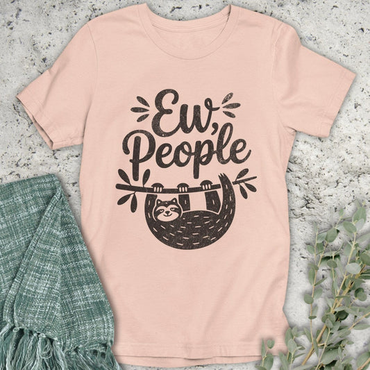 Stepping Green T-Shirt Ew People Sloth T-Shirt