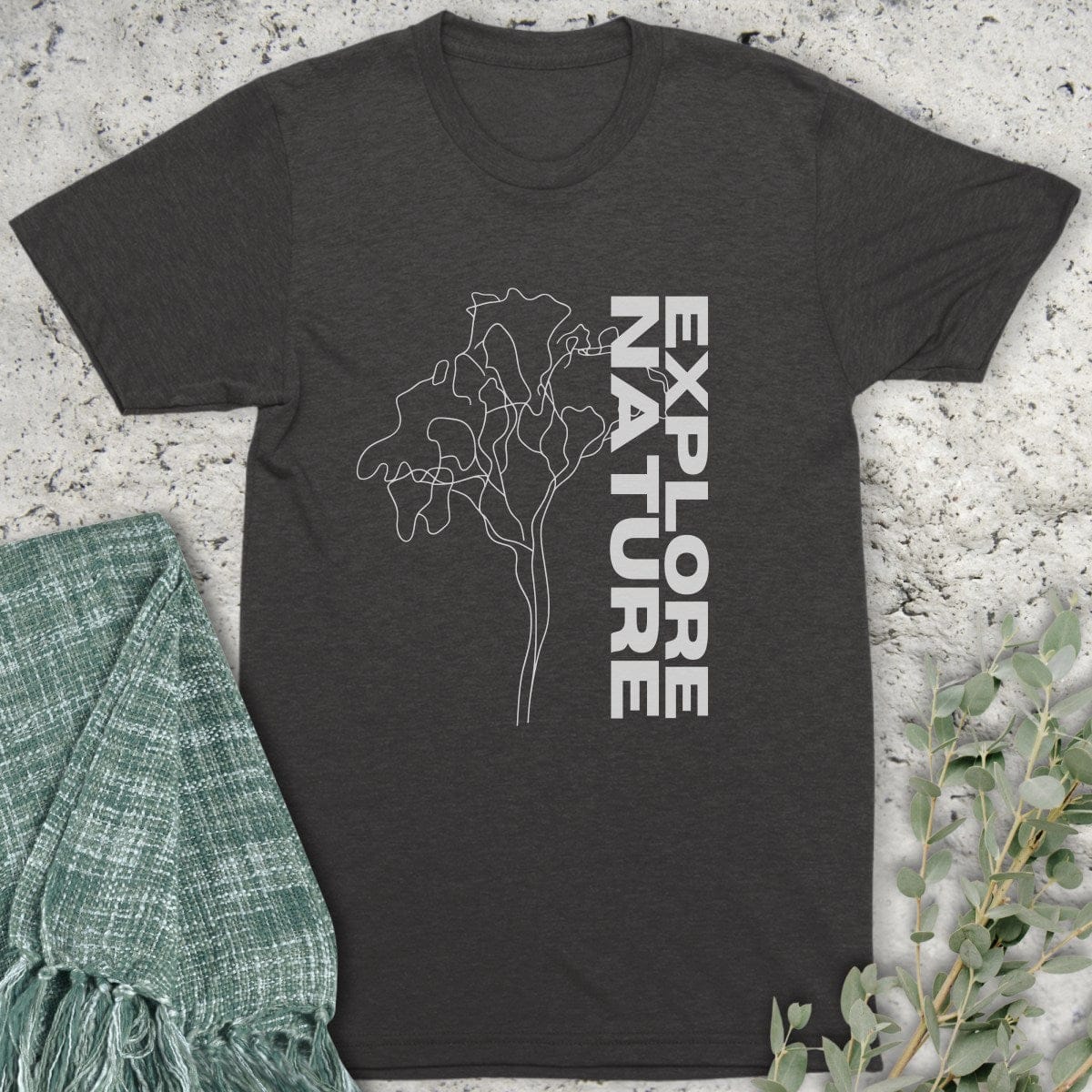 Stepping Green T-Shirt Explore Nature Organic T-Shirt