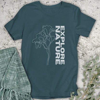 Stepping Green T-Shirt Explore Nature Organic T-Shirt