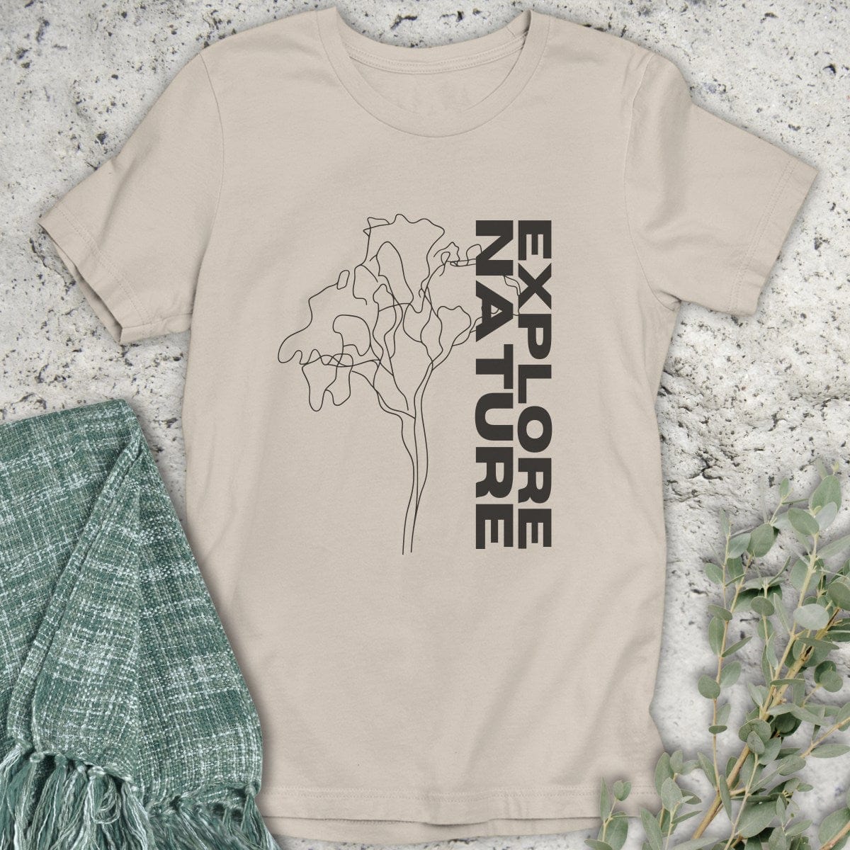 Stepping Green T-Shirt Explore Nature T-Shirt