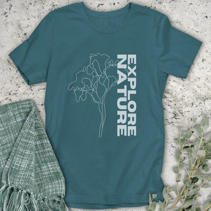 Stepping Green T-Shirt Explore Nature T-Shirt