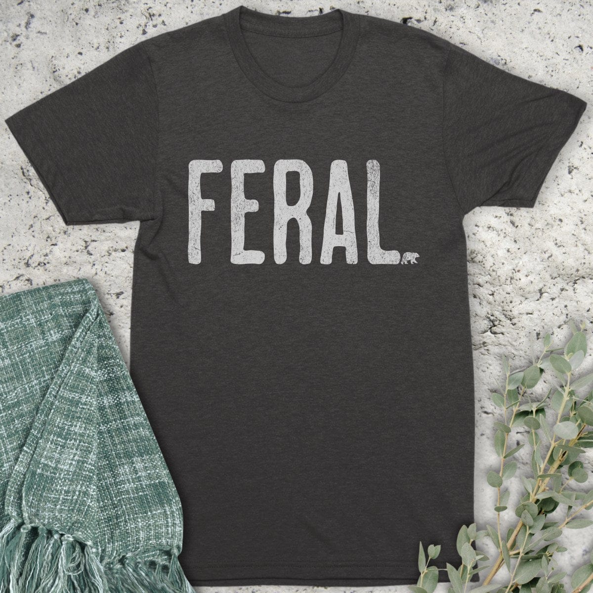 Stepping Green T-Shirt Feral Organic T-Shirt