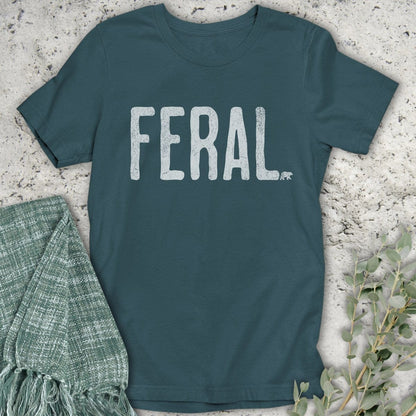 Stepping Green T-Shirt Feral Organic T-Shirt