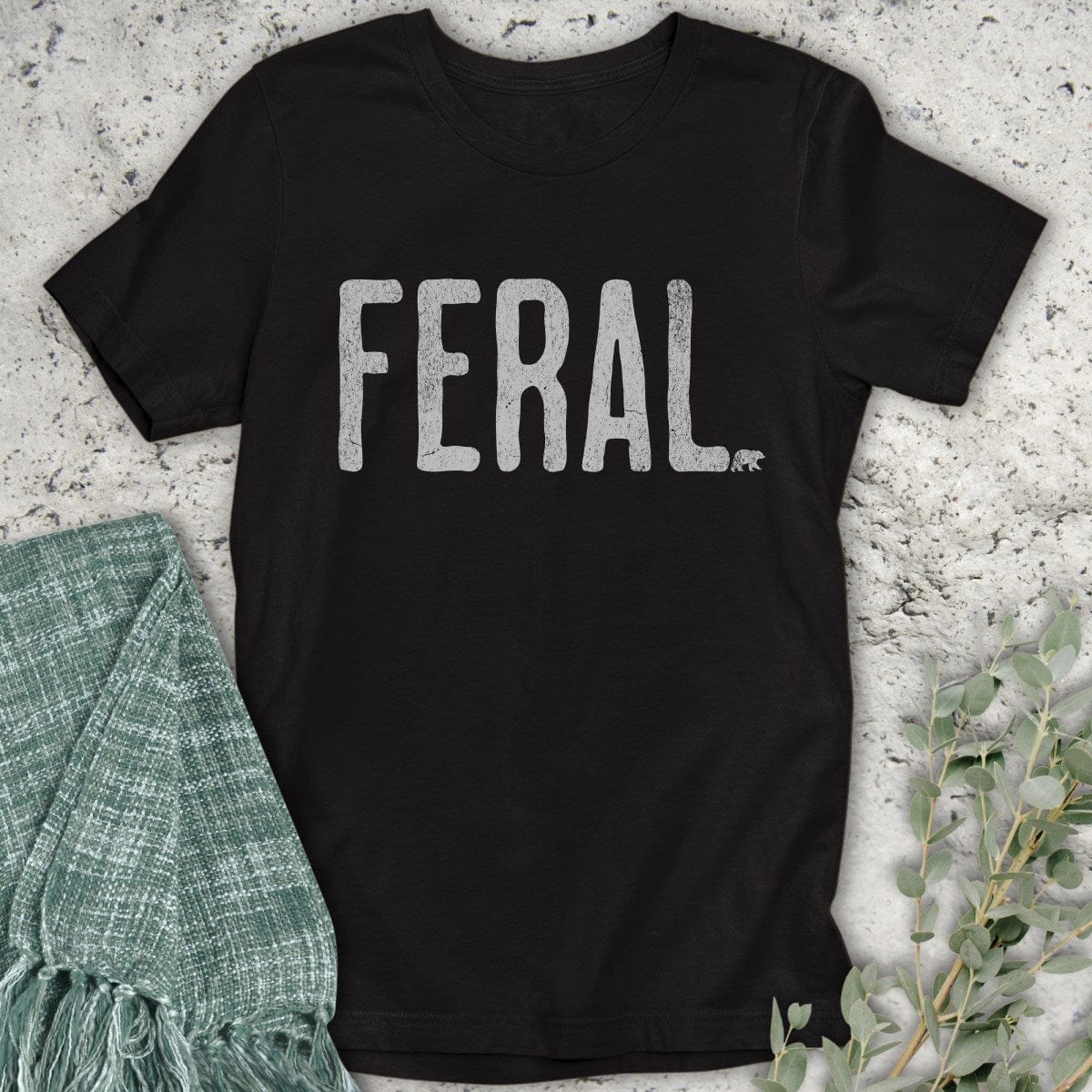 Stepping Green T-Shirt Feral T-Shirt