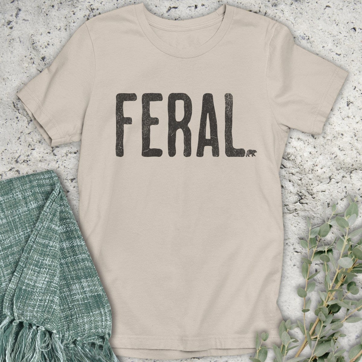 Stepping Green T-Shirt Feral T-Shirt