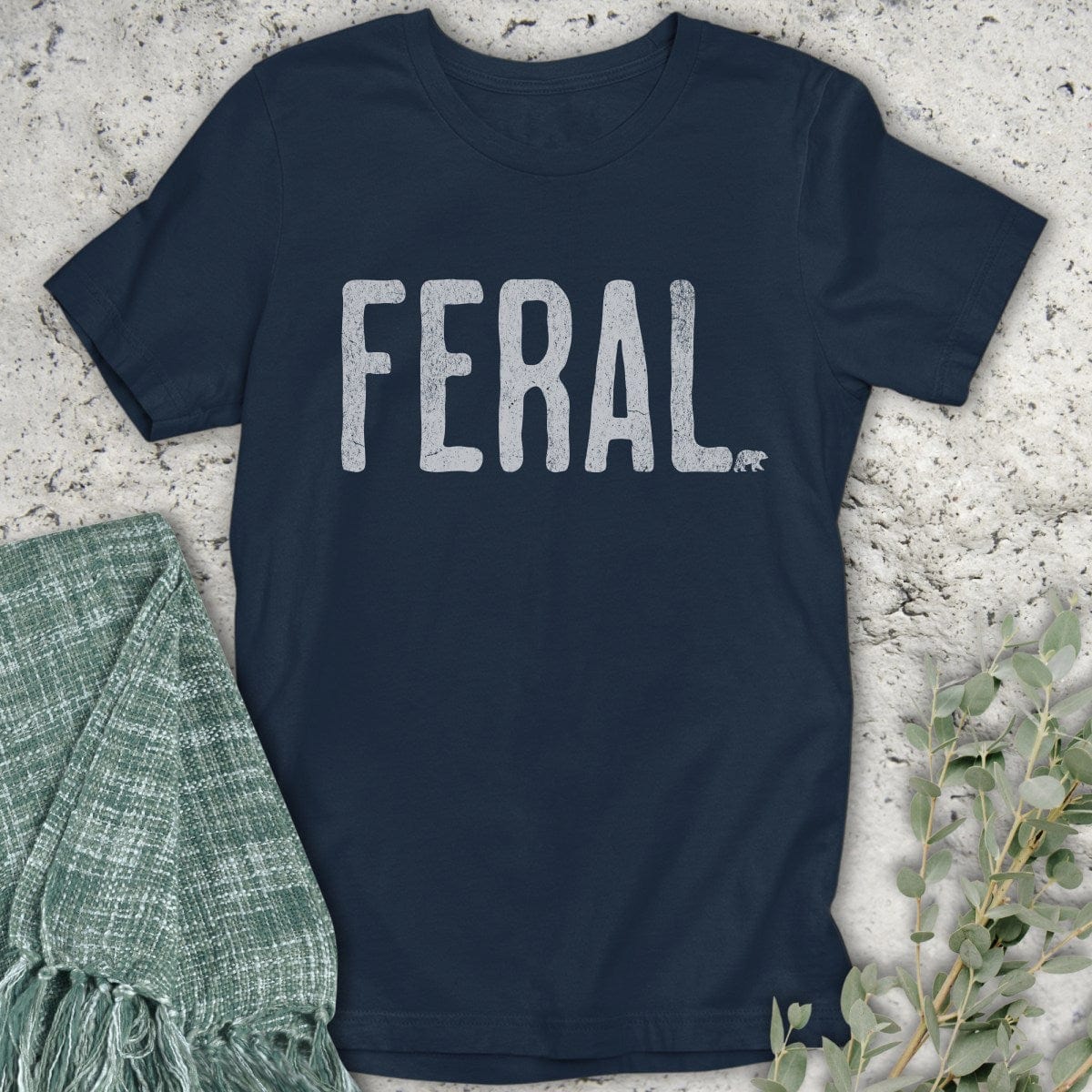 Stepping Green T-Shirt Feral T-Shirt