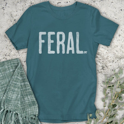 Stepping Green T-Shirt Feral T-Shirt