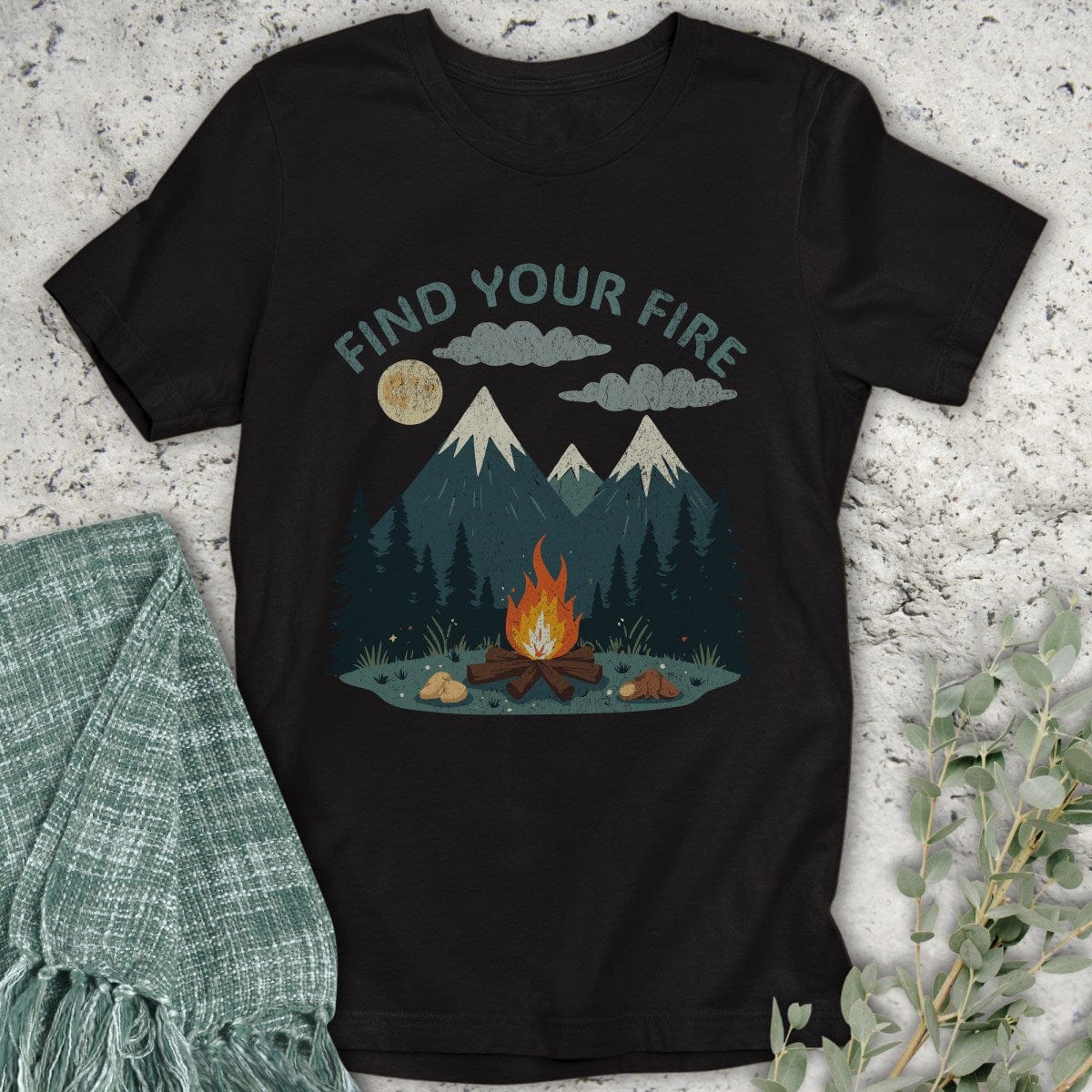 Stepping Green T-Shirt Find Your Fire T-Shirt