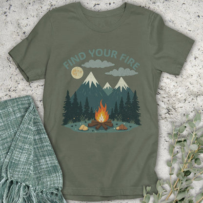 Stepping Green T-Shirt Find Your Fire T-Shirt