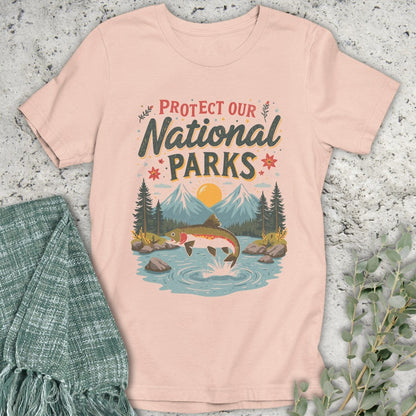 Stepping Green T-Shirt Fish Protect National Parks T-Shirt