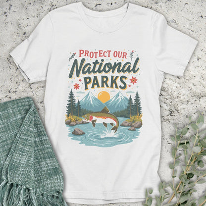 Stepping Green T-Shirt Fish Protect National Parks T-Shirt