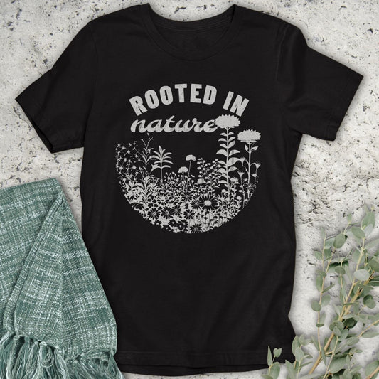 Stepping Green T-Shirt Floral Rooted in Nature T-Shirt