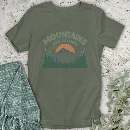 Stepping Green T-Shirt Forest Mountains Are Calling T-Shirt