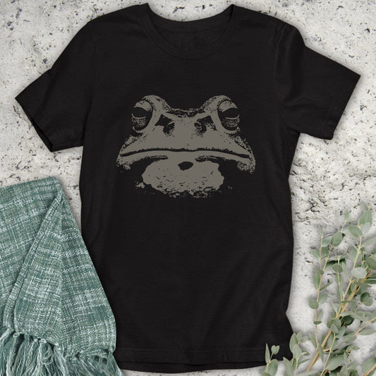 Stepping Green T-Shirt Frog Head T-Shirt